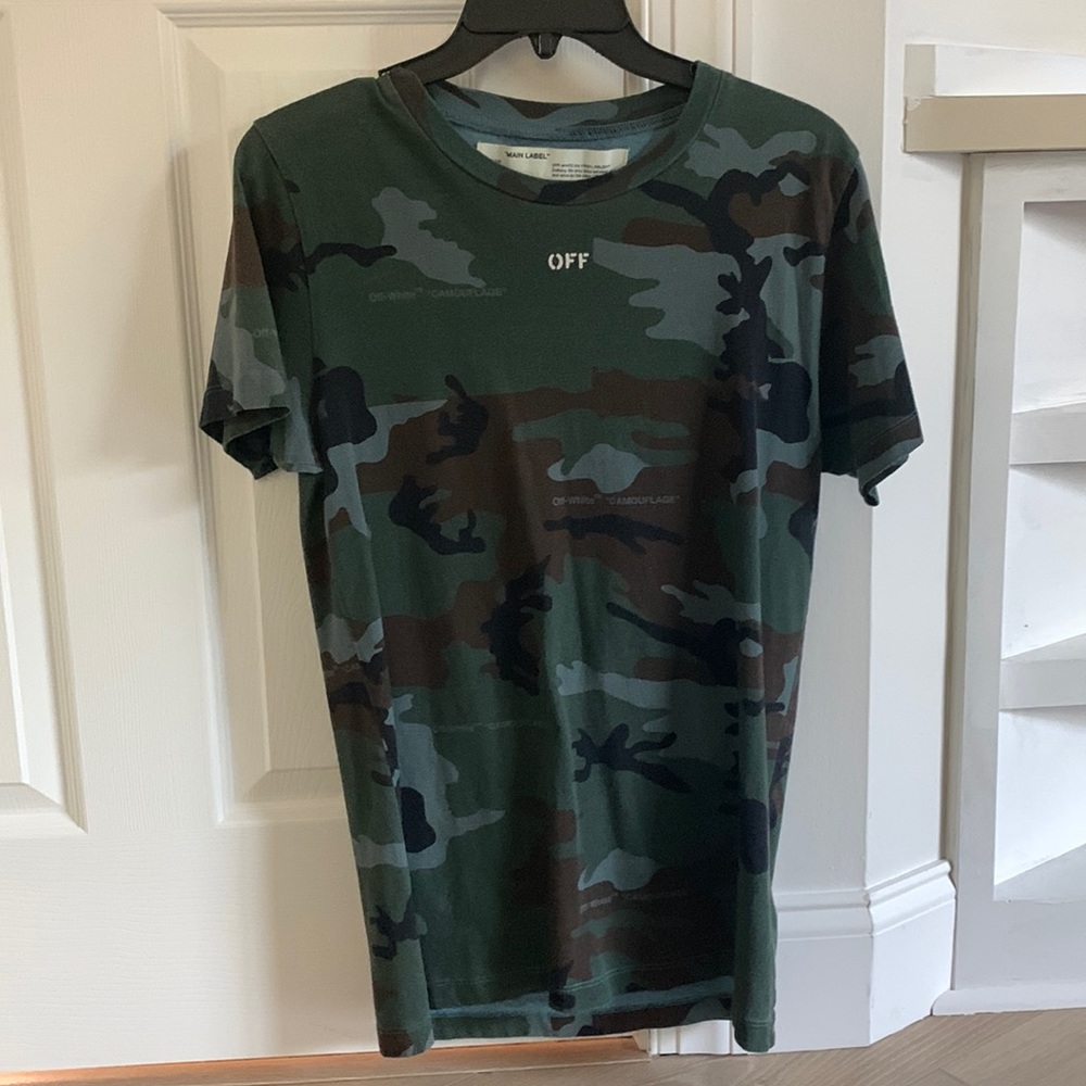 Off white camo shirt
